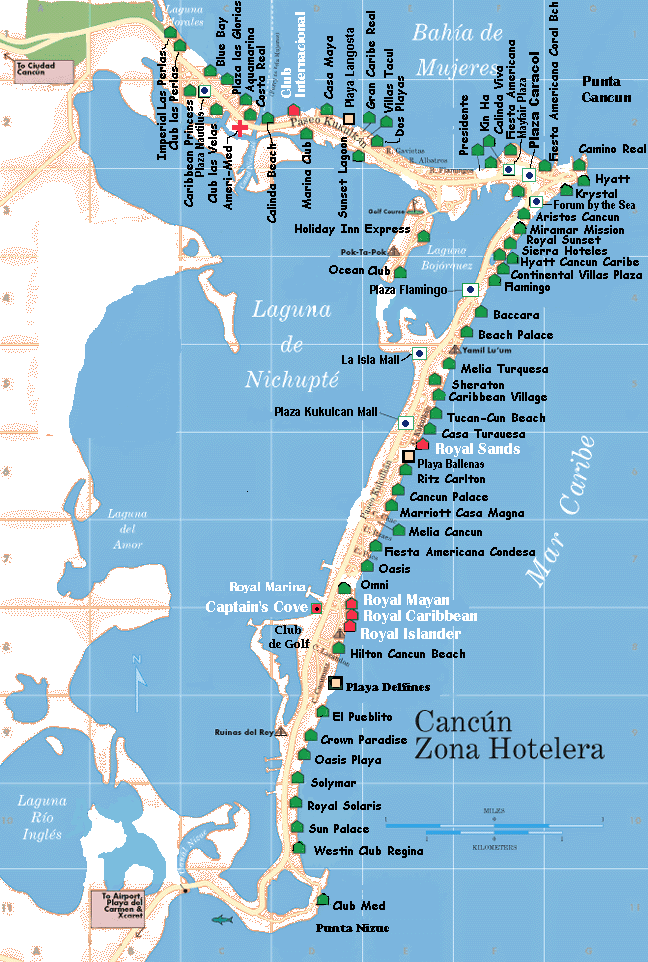 Cancun Mexico Map Photos